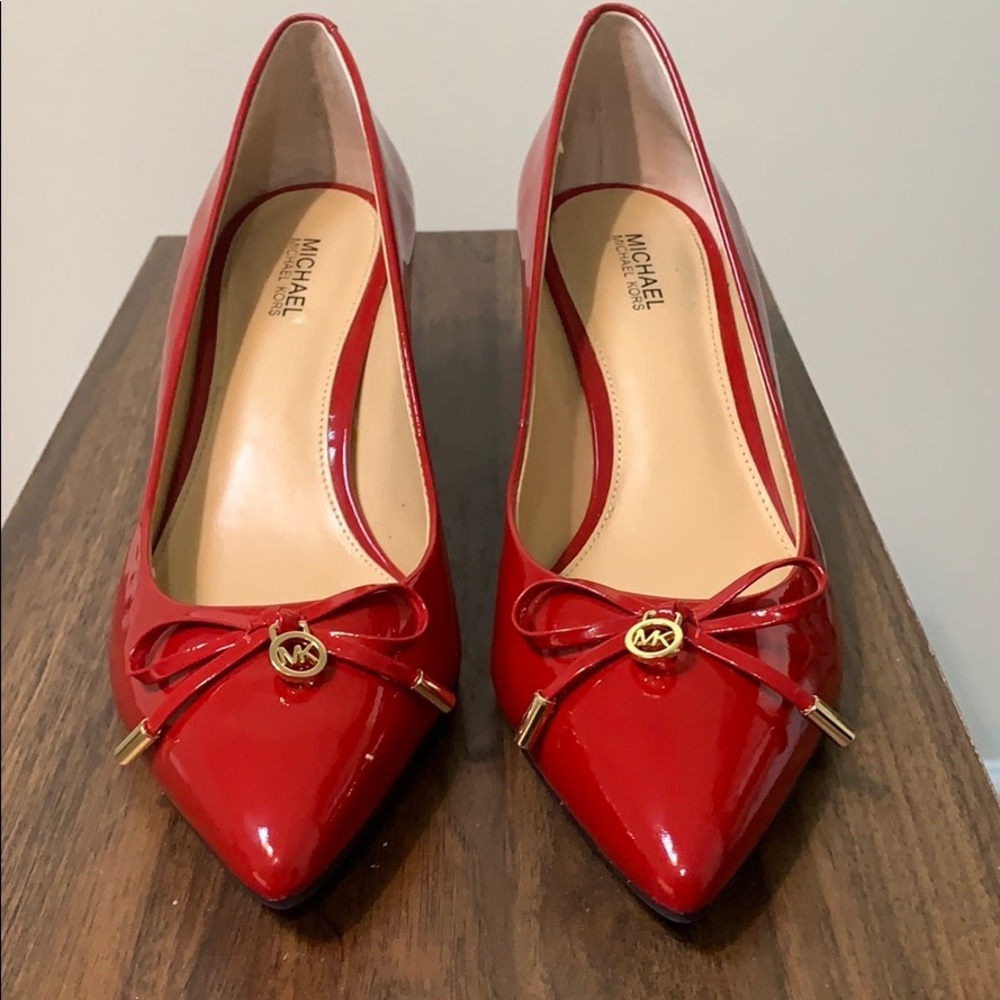 Michael Kors Red Patent Pumps - 7.5